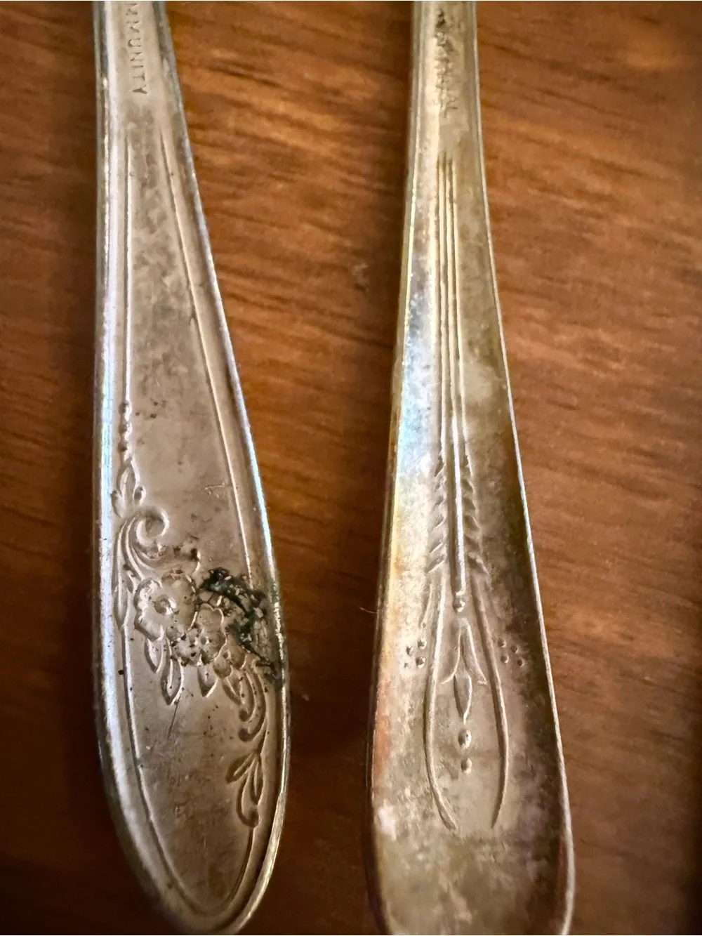 Vintage Mixed-Pattern Stainless Flatware Set in Tarnished Silver